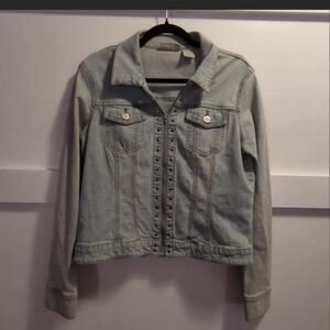 Jennifer Lopez Light Blue Jean Jacket